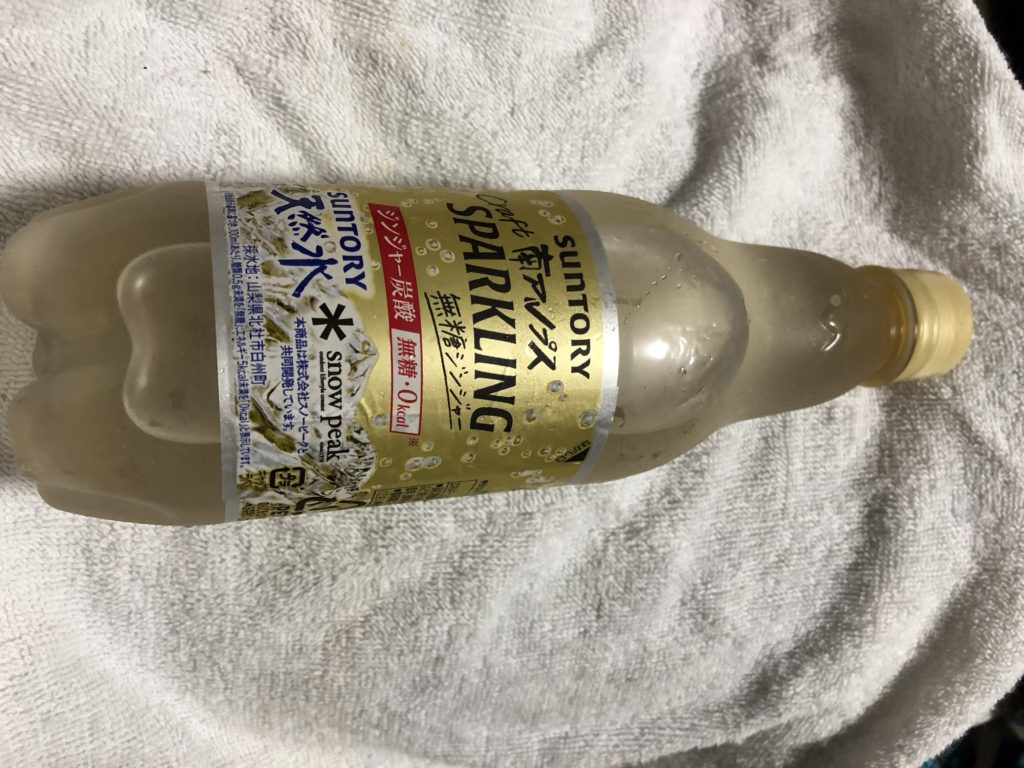 【飲んだ】新製品、サントリー 南アルプス クラフトスパークリング 無糖ジンジャー